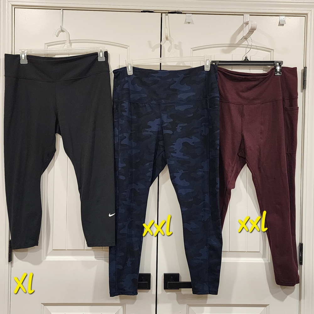 8 Items. Price For All! Plus Size Workout Gym Clothes Leggings And Tops